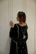 EMBELLISHED LONG KURTA WITH GHARARA