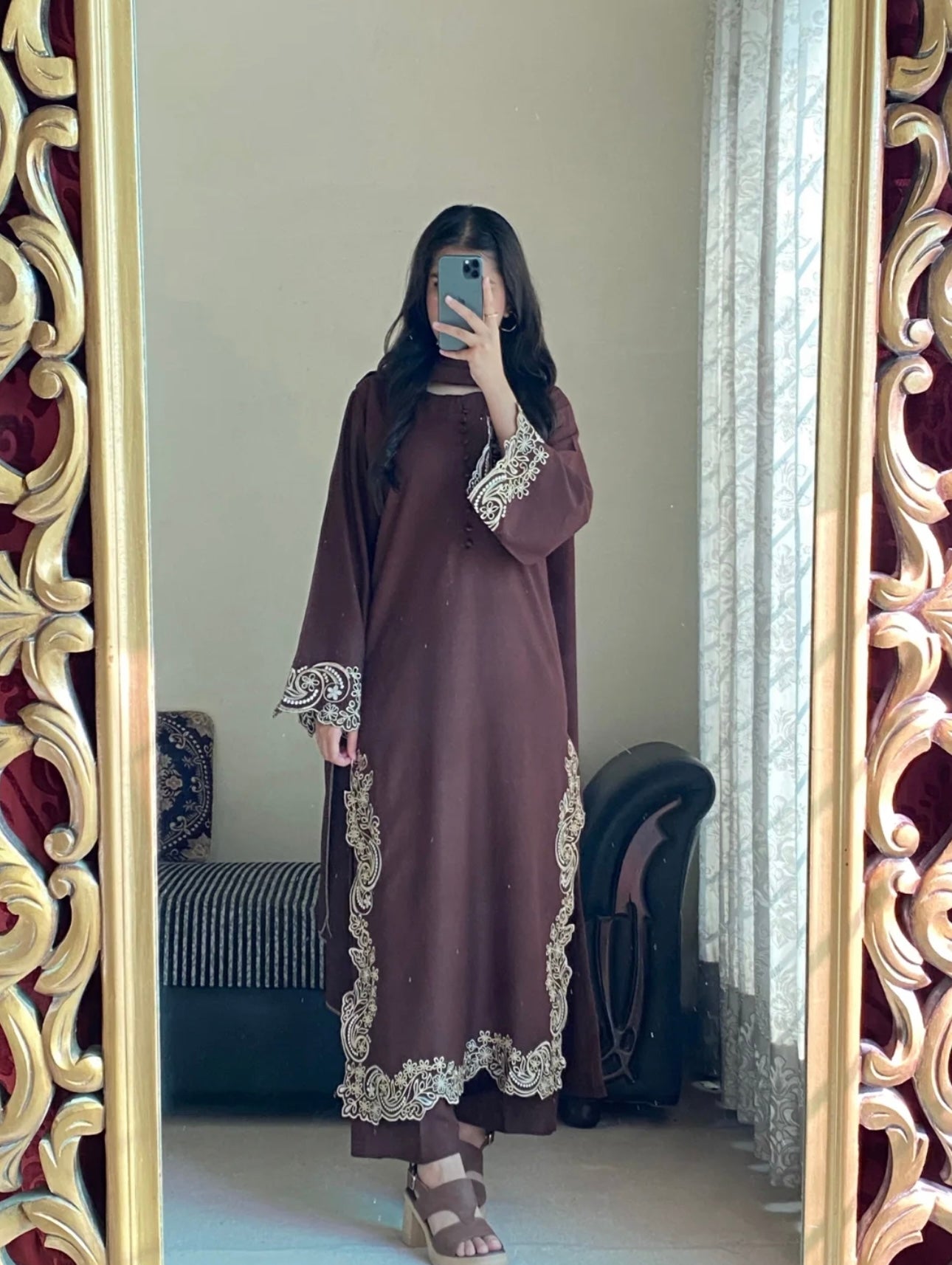 3PCS KHADDAR SUIT BOWN